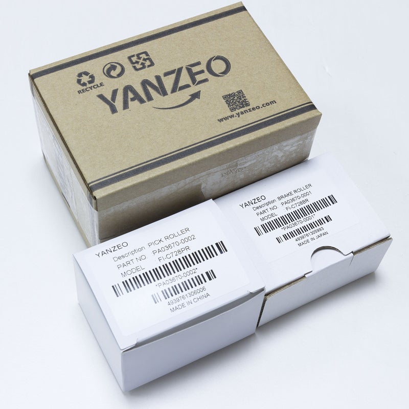 YANZEO PA03670-0001 PA03670-0002 Scanner Brake and Pick Roller Set For Fi-7160 Fi-7180 Fi-7260 Fi-7280 With Clean Wipe - Image 2